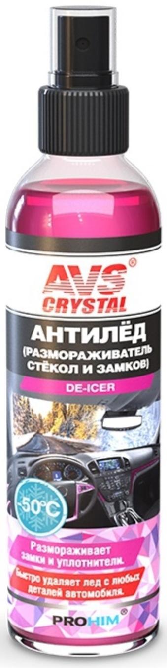 Размораживатель AVS, для стекол и замков, антилед, с распылителем, 250 мл