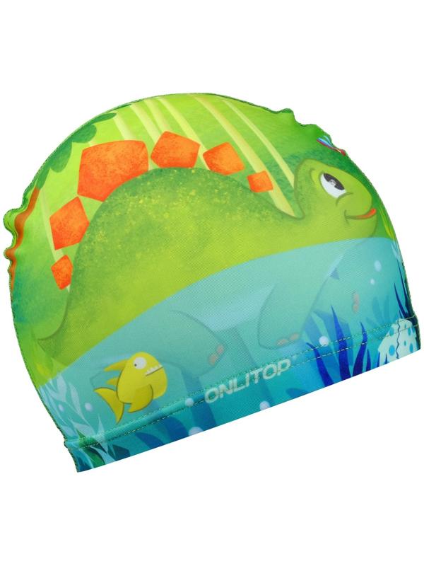 Набор для плавания детский ONLYTOP «Динозаврик», шапочка, очки, беруши, зажим для носа
