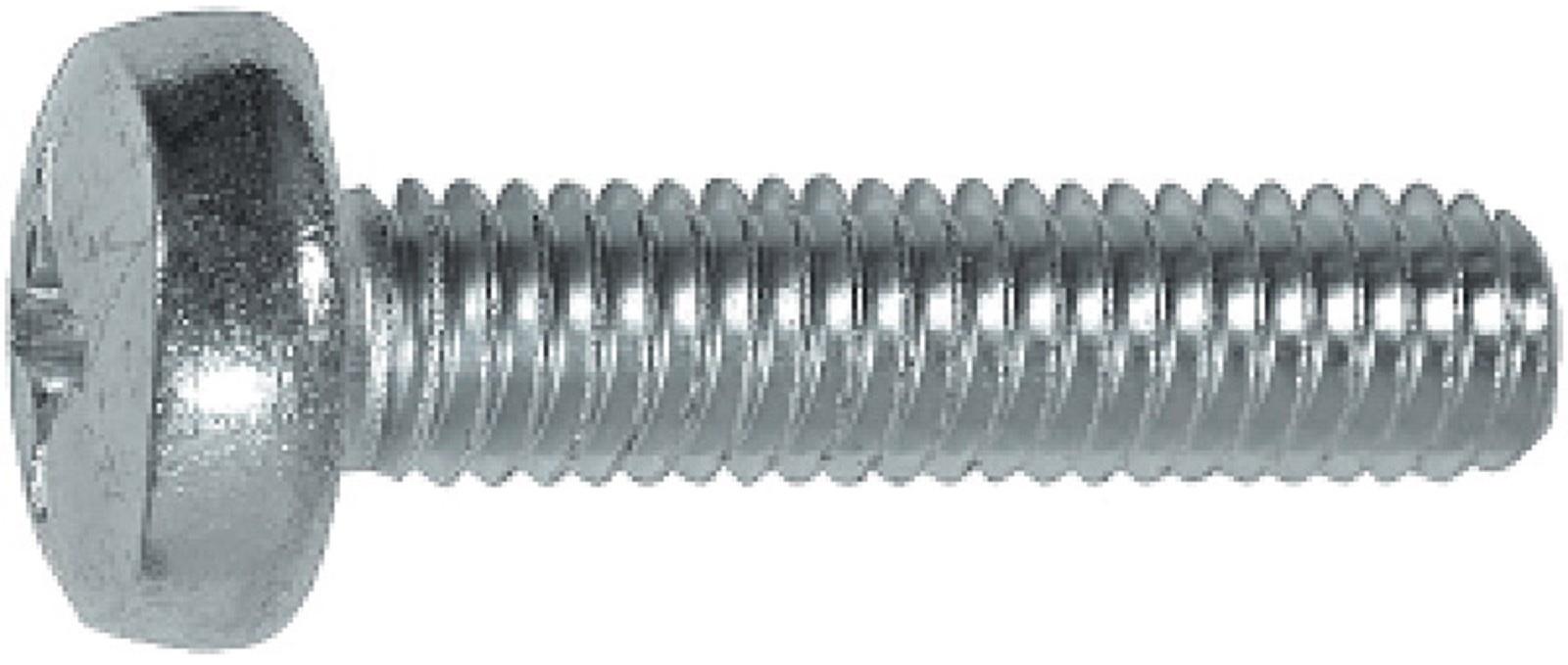 Винт Steelrex, с полукруглой головкой, оцинкованный, DIN7985, М6х25 мм, 200 шт