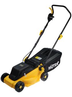 Газонокосилка электрическая Huter ELM-1000, 1000 Вт, 3100 об/мин, ширина/высота 32/25-65 см