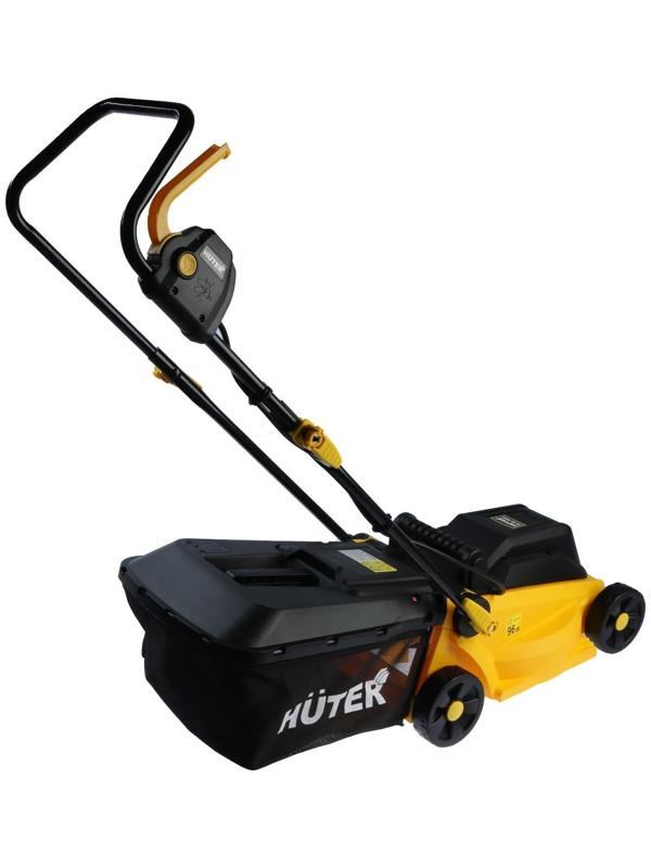 Газонокосилка электрическая Huter ELM-1000, 1000 Вт, 3100 об/мин, ширина/высота 32/25-65 см