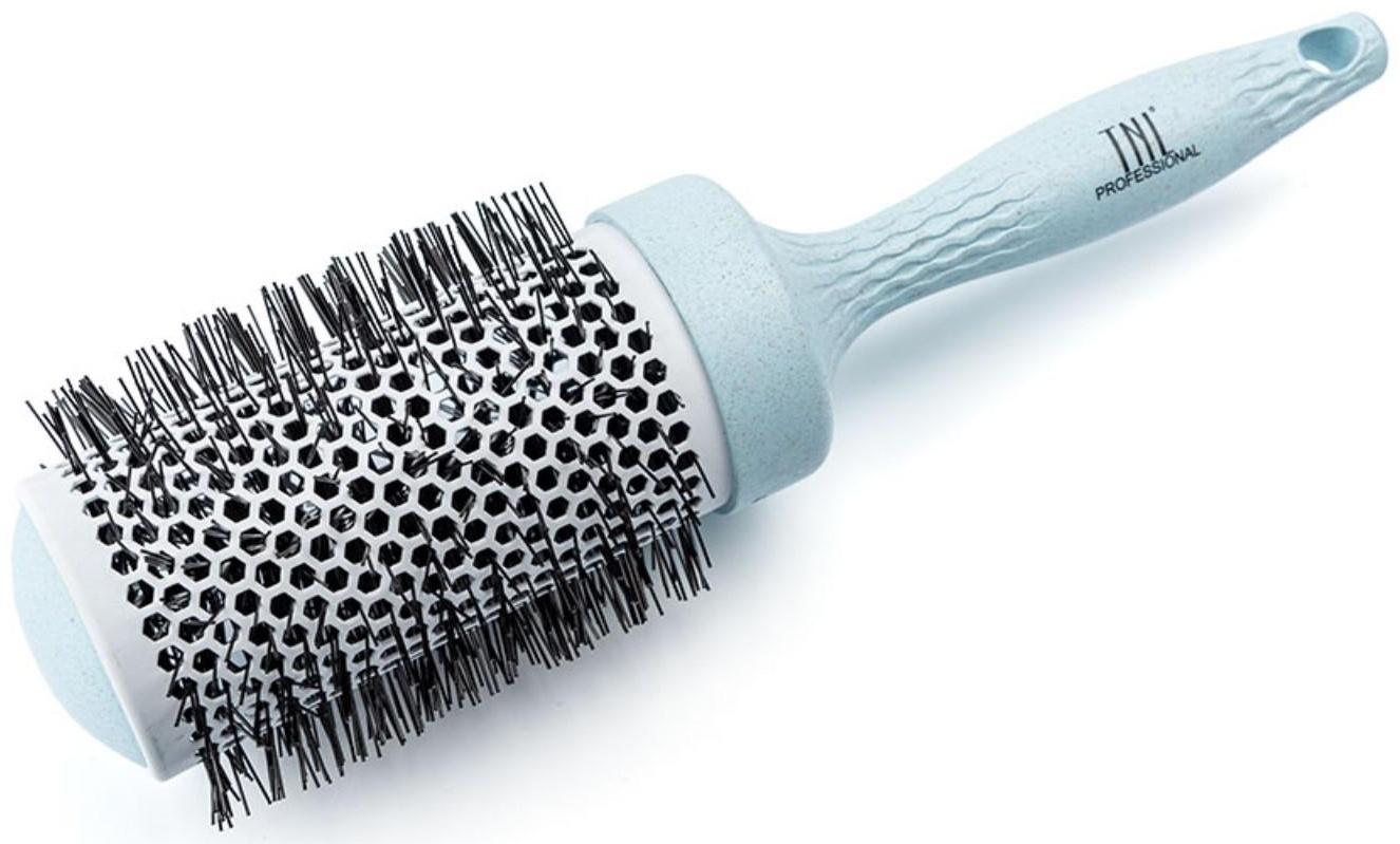 Термобрашинг для укладки волос TNL, алюминиевое покрытие, нейлоновые штифты, d 70 мм, цвет голубой