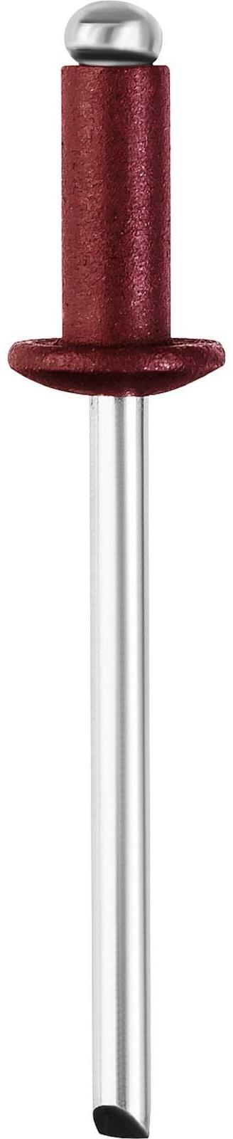 Заклёпки STAYER Color-FIX, вытяжные, алюминий, 4х10 мм, темно-красные, 50 шт