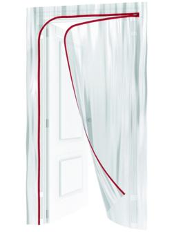 Строительная пленка на дверь MATRIX 88758, 220х120 см, на молнии, с малярной лентой