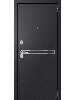 Входная дверь «Хит 9 Nova», 860 × 2050 мм, правая, цвет чёрный шёлк / сандал серый