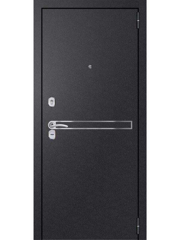 Входная дверь «Хит 9 Nova», 860 × 2050 мм, правая, цвет чёрный шёлк / сандал серый