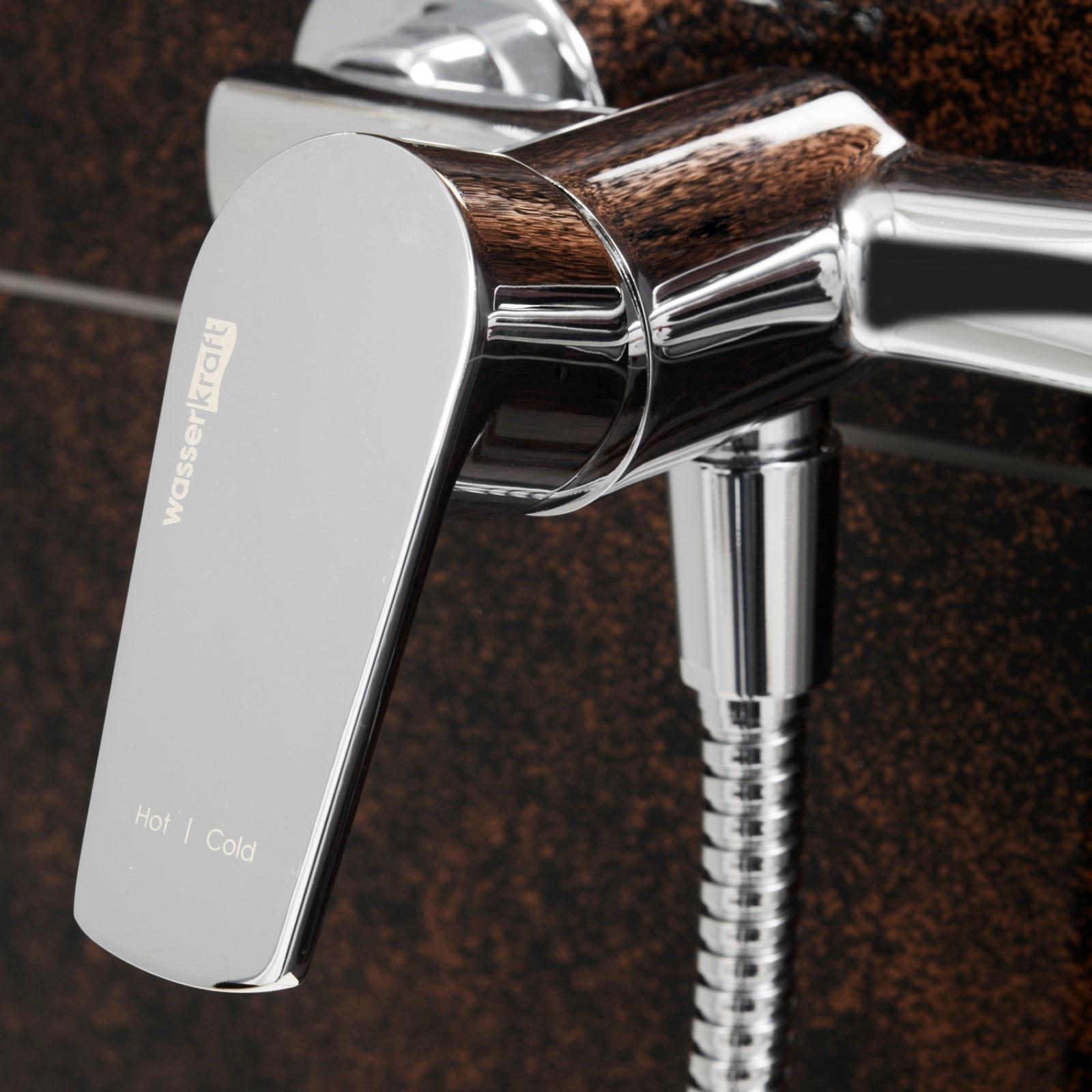 Смеситель для душа WasserKraft Dill 6102, однорычажный, без излива, хром