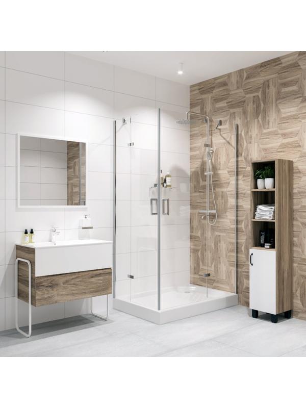 Душевое ограждение NG-6618-08, 120х90х190 см, без поддона, стекло прозрачное, 1 место