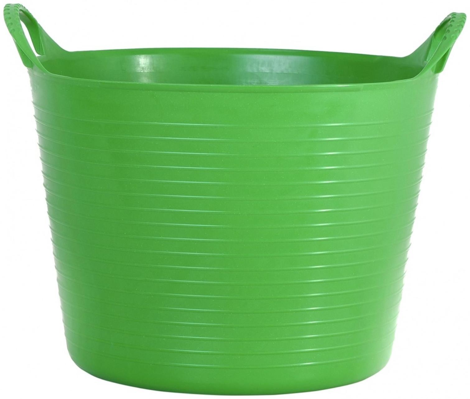 Ведро строительное, 40 л, гибкое, пластик, зелёное