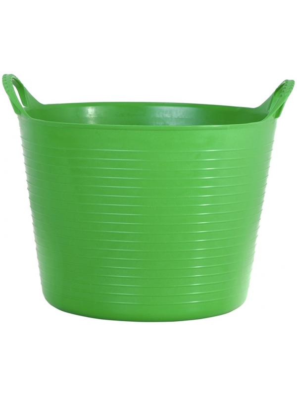 Ведро строительное, 40 л, гибкое, пластик, зелёное
