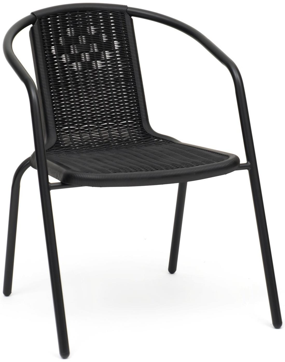 Стул садовый, 53х61х73 см, d трубки 24 х 0.8 мм, черный