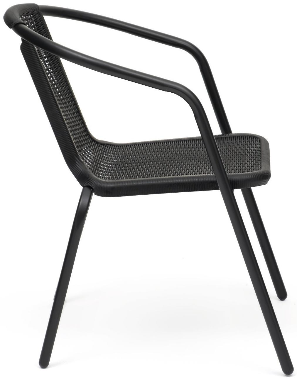 Стул садовый, 53х61х73 см, d трубки 24 х 0.8 мм, черный