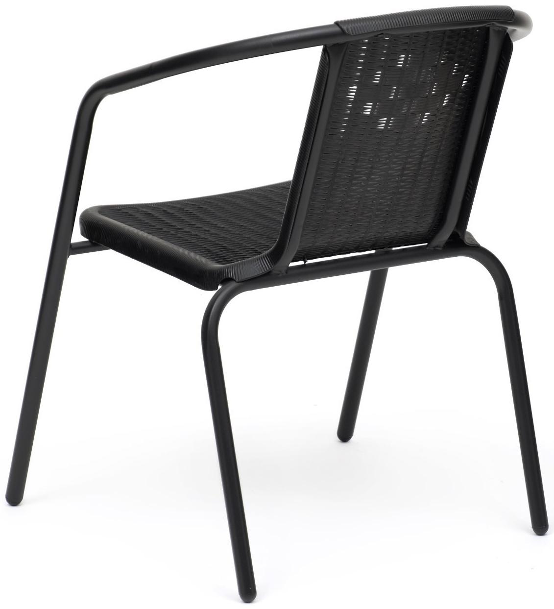 Стул садовый, 53х61х73 см, d трубки 24 х 0.8 мм, черный