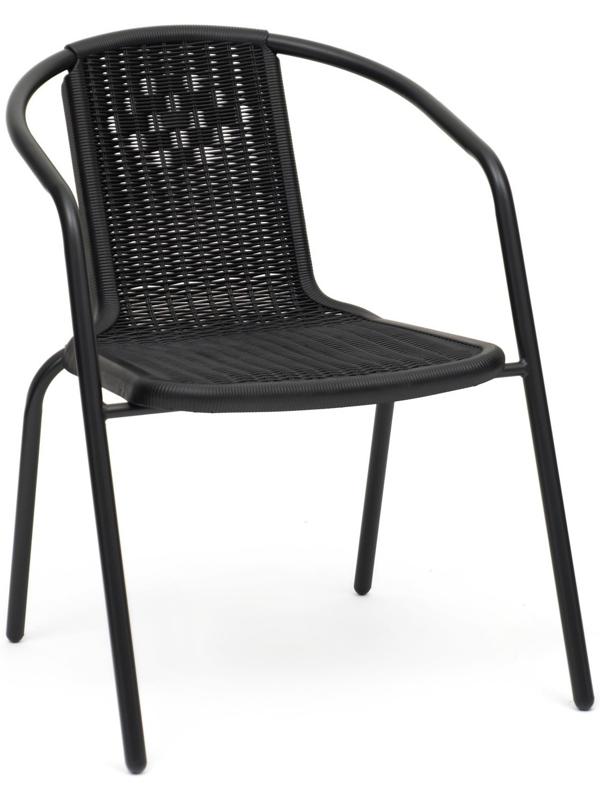 Стул садовый, 53х61х73 см, d трубки 24 х 0.8 мм, черный