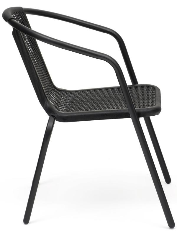 Стул садовый, 53х61х73 см, d трубки 24 х 0.8 мм, черный