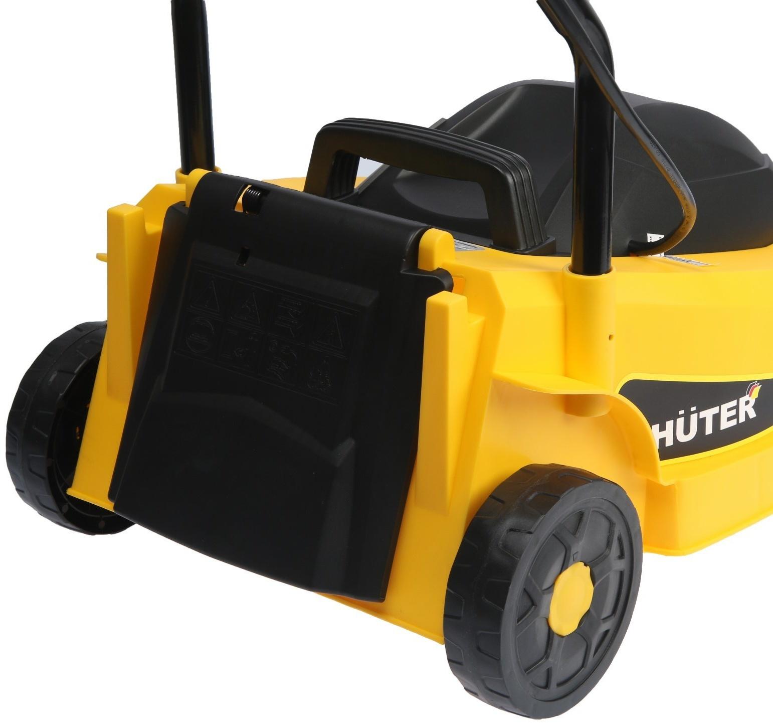 Газонокосилка электрическая Huter ELM-1300/33, 1300 Вт, ширина 33 см, высота 25-55 мм, 30 л