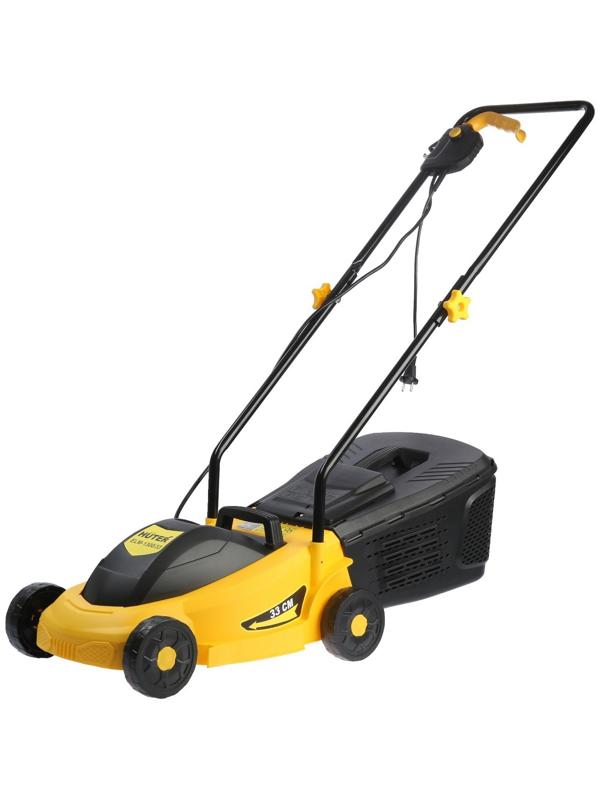 Газонокосилка электрическая Huter ELM-1300/33, 1300 Вт, ширина 33 см, высота 25-55 мм, 30 л