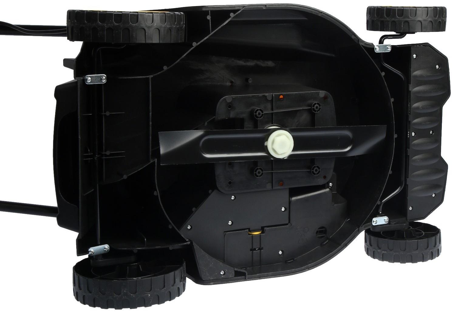 Газонокосилка электрическая Huter ELM-1800T, 1800 Вт, ширина 42 см, высота 28-55 мм, 45 л