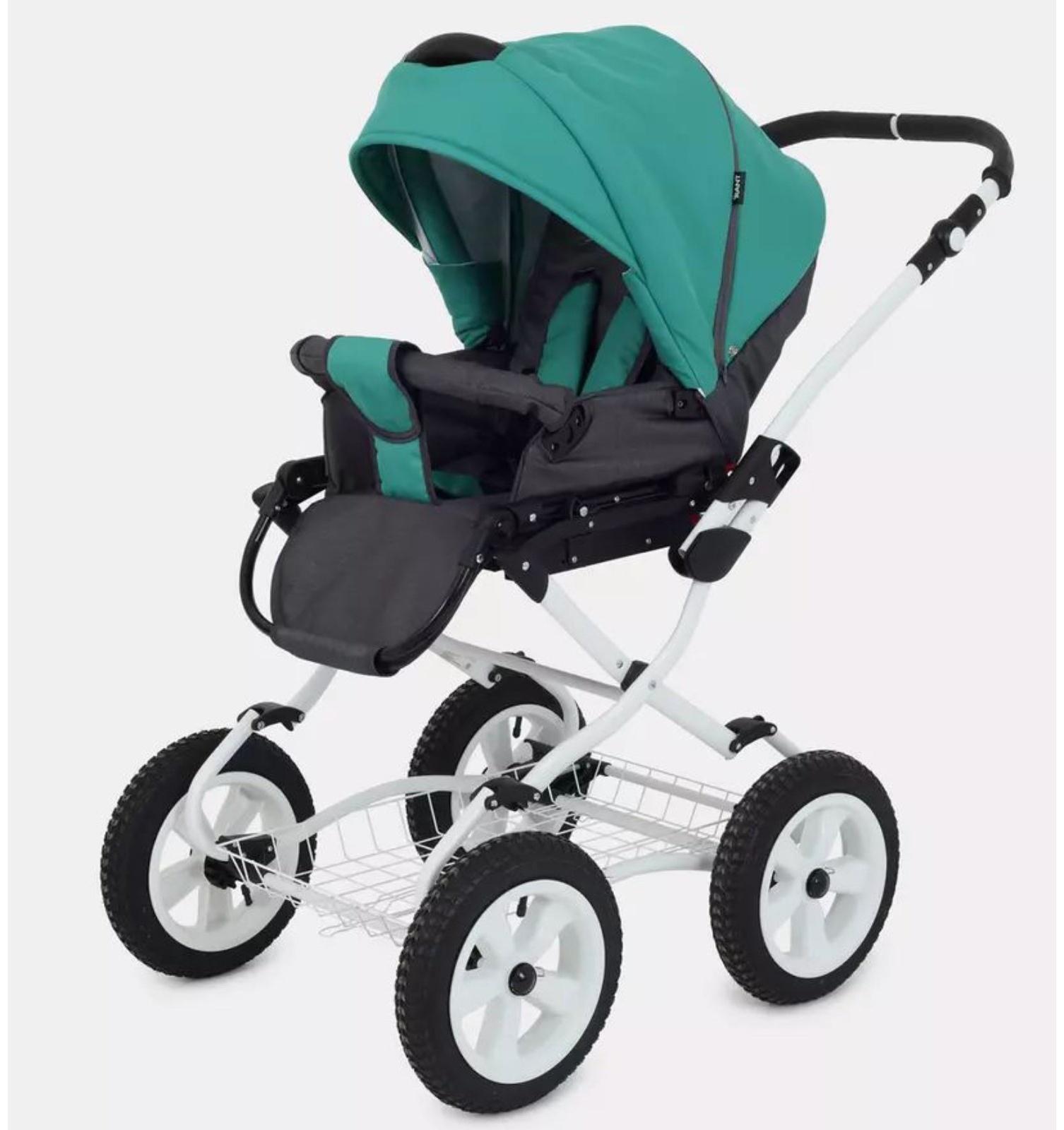 Коляска 2 в 1 Rant Dream Classic, цвет серый, темно, зелёный