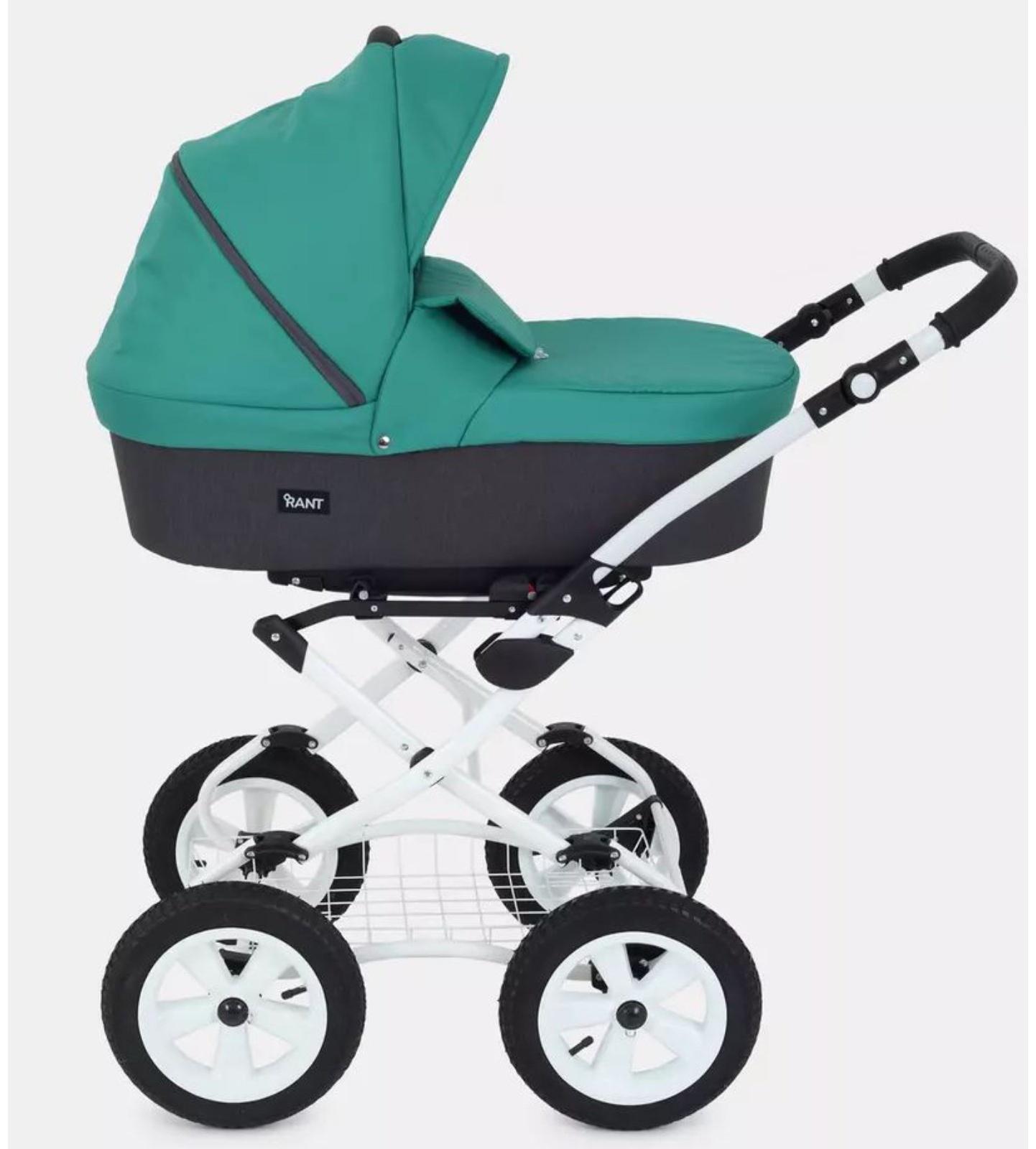 Коляска 2 в 1 Rant Dream Classic, цвет серый, темно, зелёный