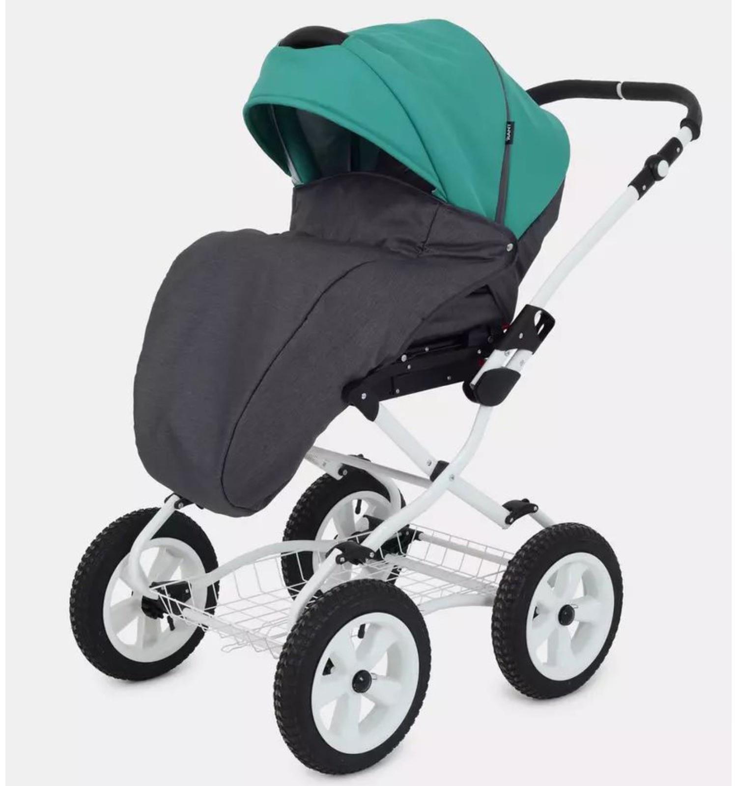 Коляска 2 в 1 Rant Dream Classic, цвет серый, темно, зелёный