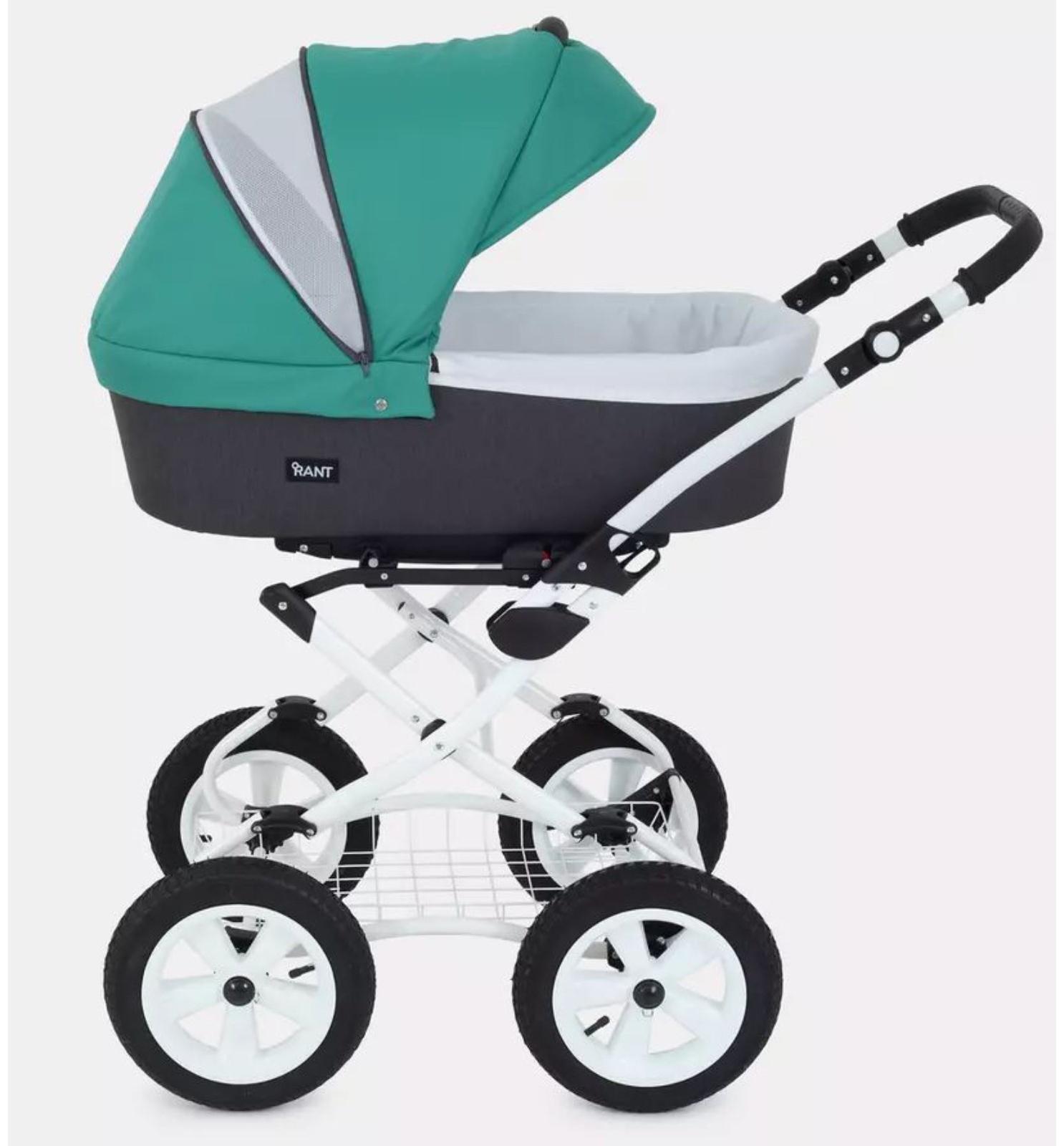 Коляска 2 в 1 Rant Dream Classic, цвет серый, темно, зелёный