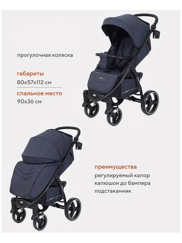Коляска прогулочная Rant Basic Alpine, цвет graphite