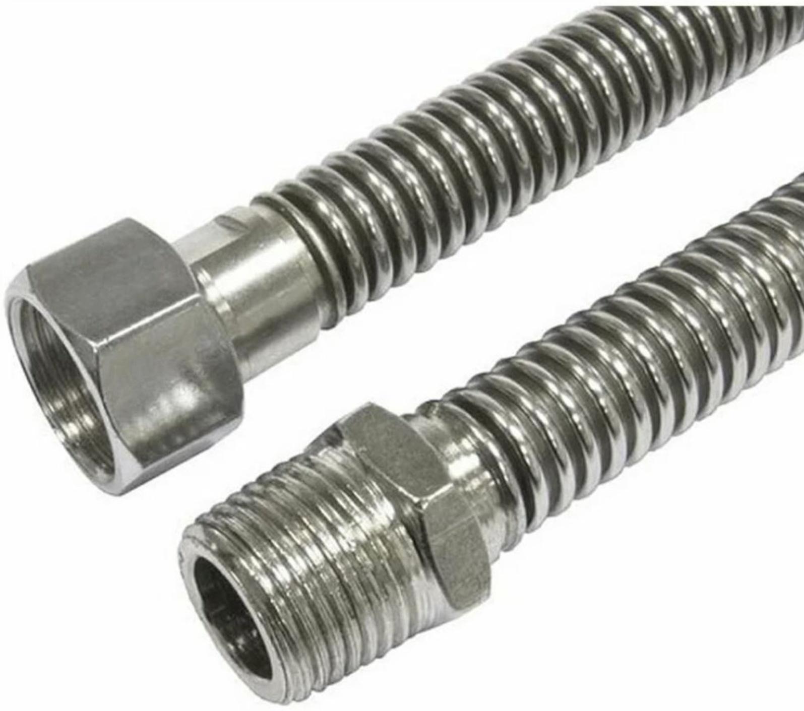 Подводка для газа сильфонная AQUALINK, внутренняя/наружная резьба 1/2