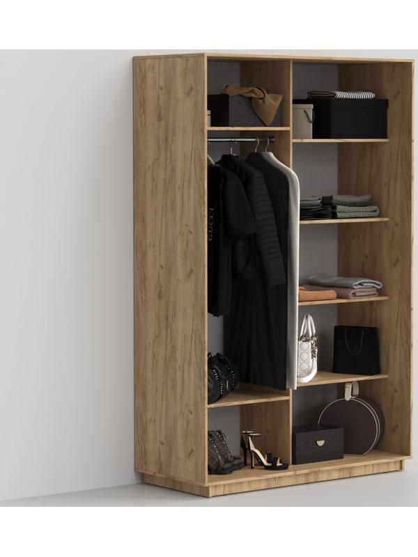 Шкаф-купе «Эко-Сим Д», 1000х600х2200 мм, ЛДСП, цвет дуб крафт