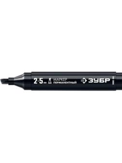 Маркер ЗУБР Профессионал 06323-2, перманентный, клиновидный, черный, 2-5 мм