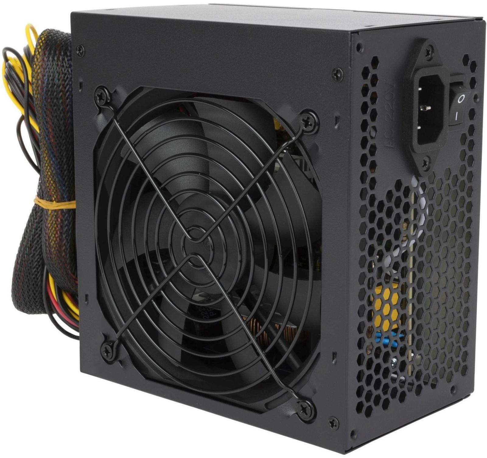 Блок питания Hiper ATX 450W HPC-450 (24+4+4pin) APFC 120mm fan 4xSATA
