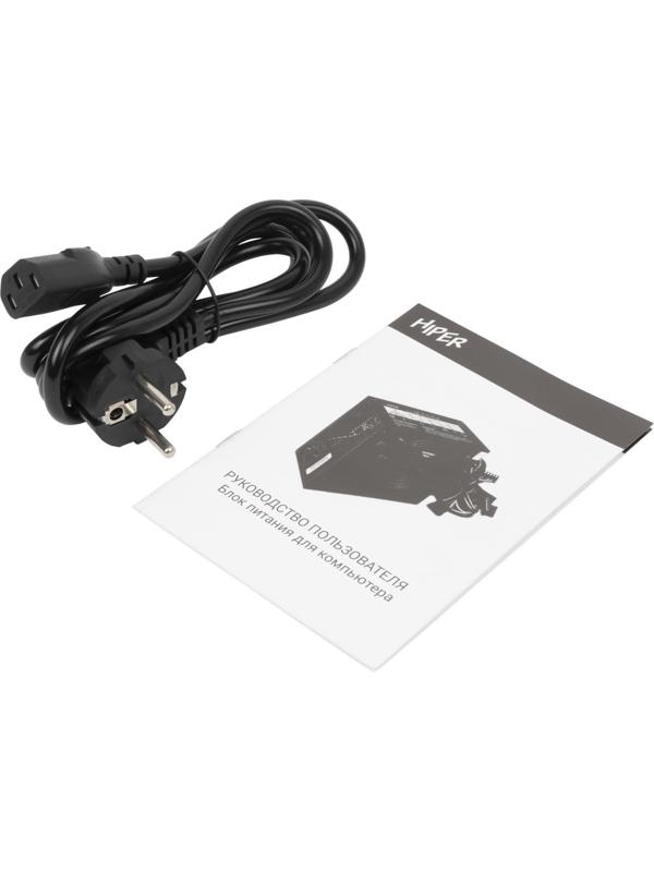 Блок питания Hiper ATX 450W HPC-450 (24+4+4pin) APFC 120mm fan 4xSATA