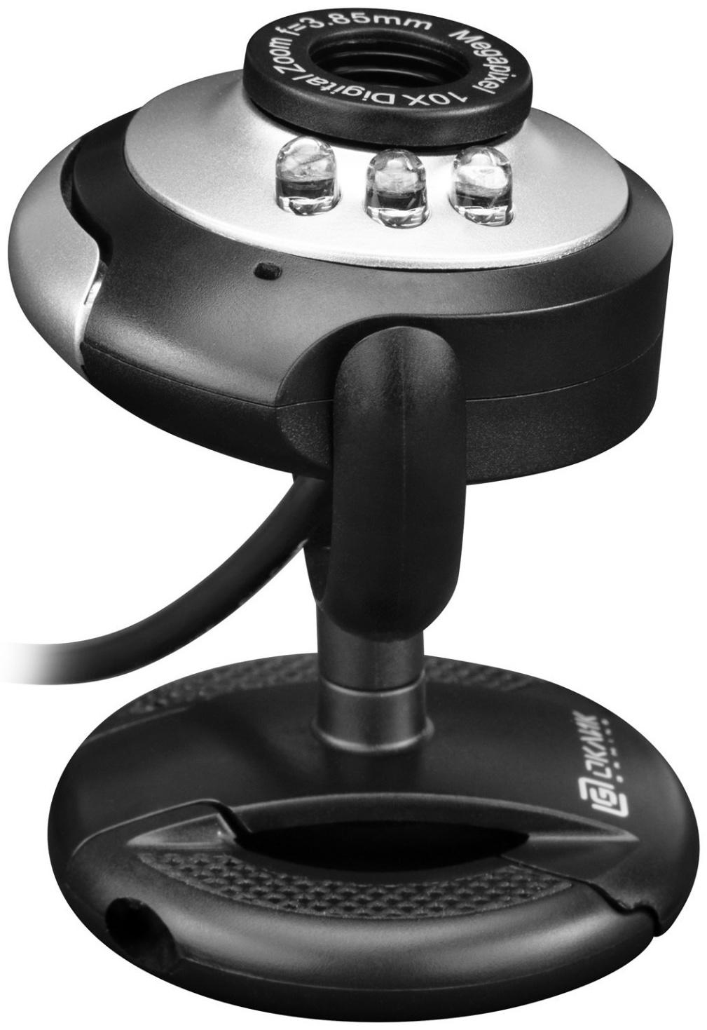 Камера Web Оклик OK-C8825 черный 0.3Mpix (640x480) USB2.0 с микрофоном