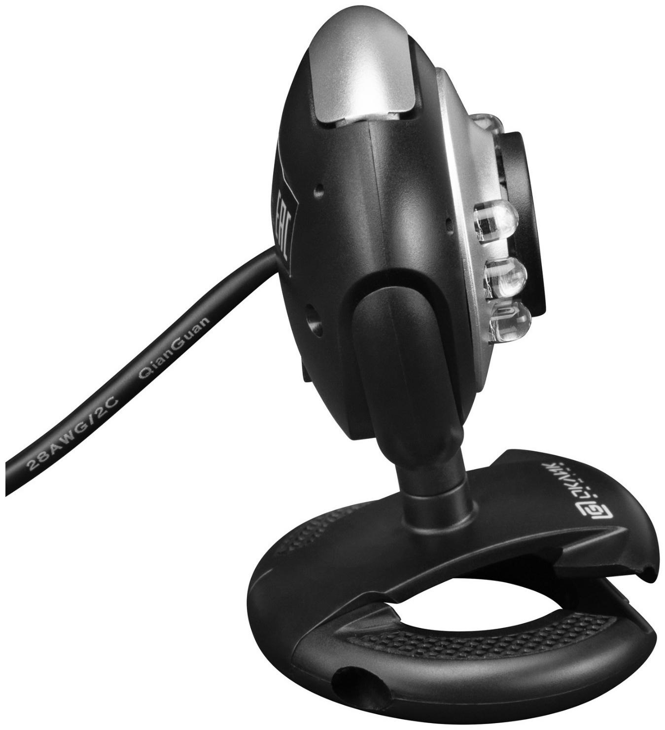 Камера Web Оклик OK-C8825 черный 0.3Mpix (640x480) USB2.0 с микрофоном