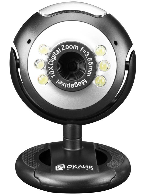 Камера Web Оклик OK-C8825 черный 0.3Mpix (640x480) USB2.0 с микрофоном