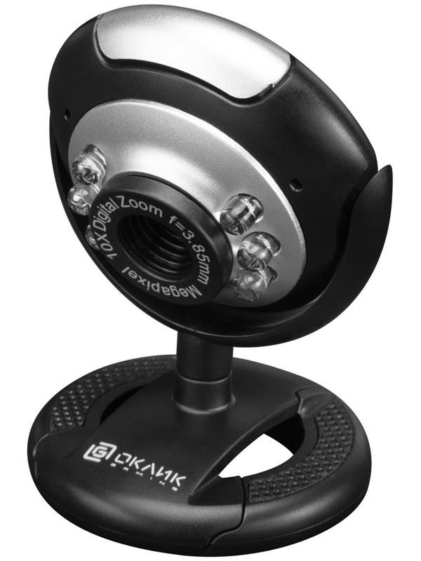 Камера Web Оклик OK-C8825 черный 0.3Mpix (640x480) USB2.0 с микрофоном