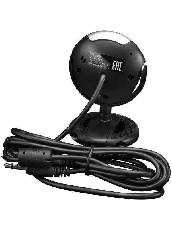 Камера Web Оклик OK-C8825 черный 0.3Mpix (640x480) USB2.0 с микрофоном