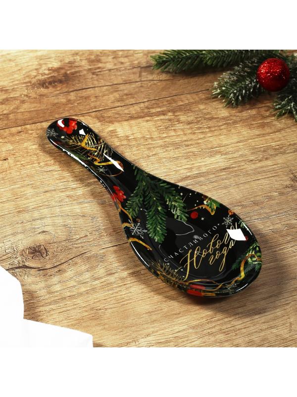 Подставка под ложку «Счастливого Нового года! Зимние истории», 21х7.5х2 см