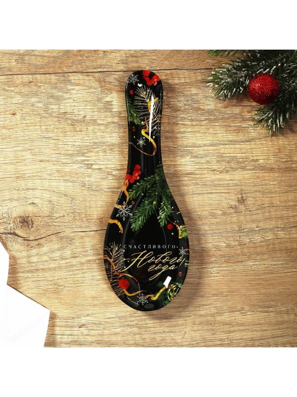 Подставка под ложку «Счастливого Нового года! Зимние истории», 21х7.5х2 см