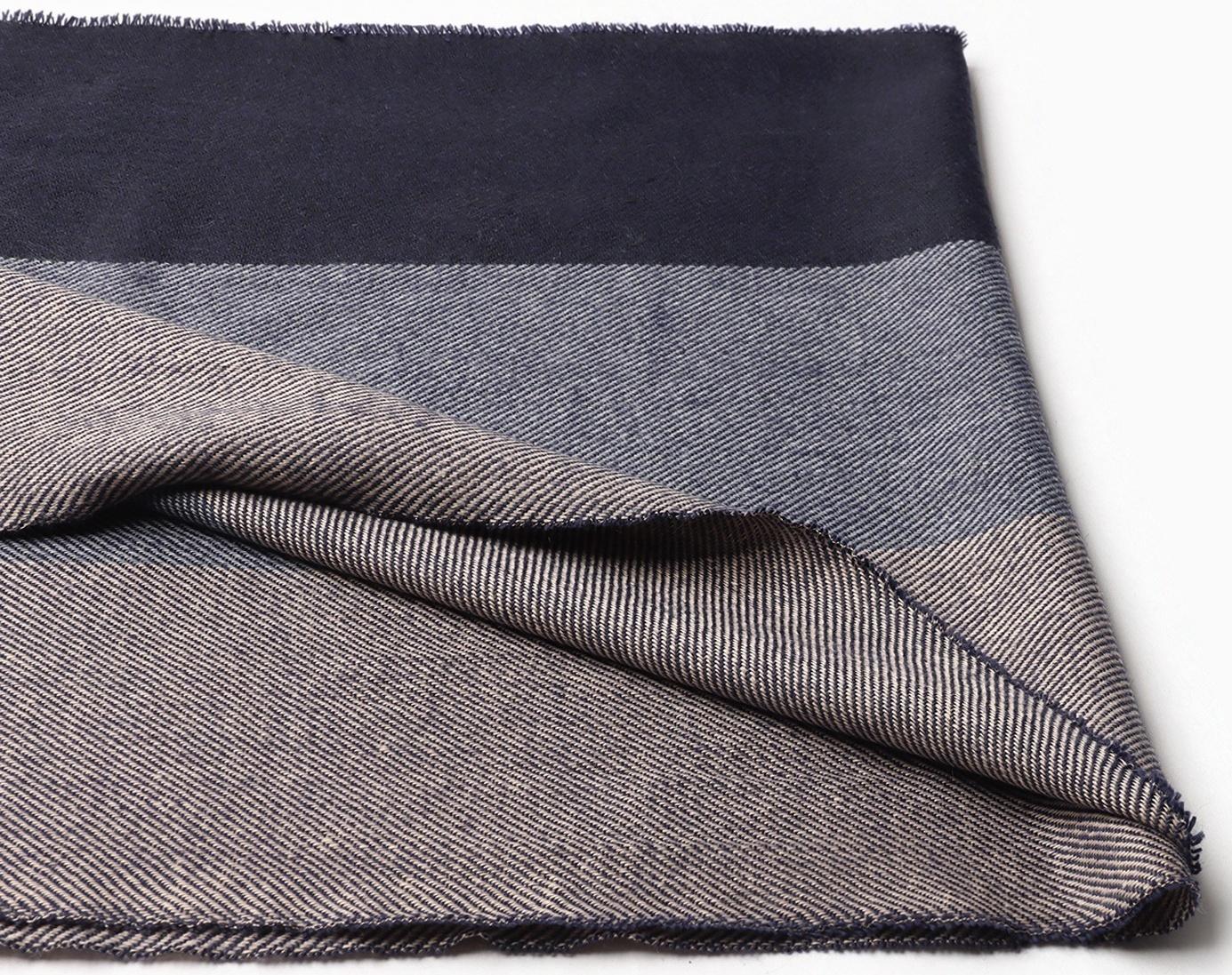 Шарф мужской, цвет чёрный/синий, размер 31х170