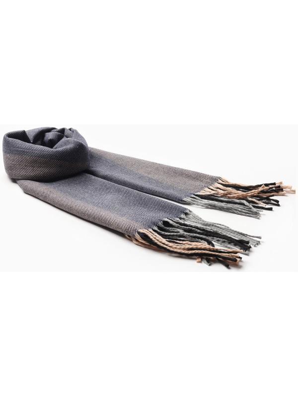 Шарф мужской, цвет чёрный/синий, размер 31х170