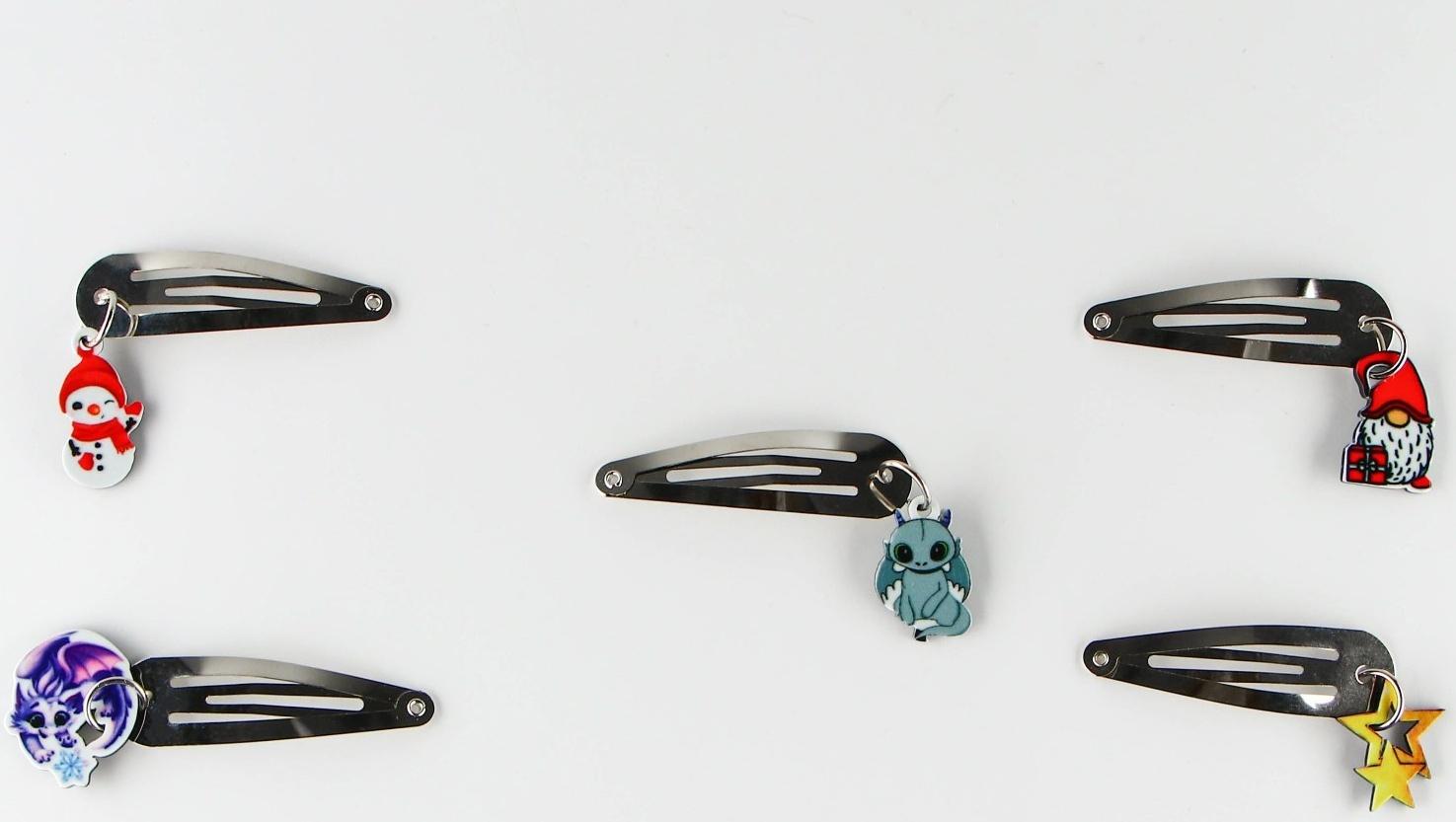 Заколка для волос, МИКС, 1.5 х 5 см