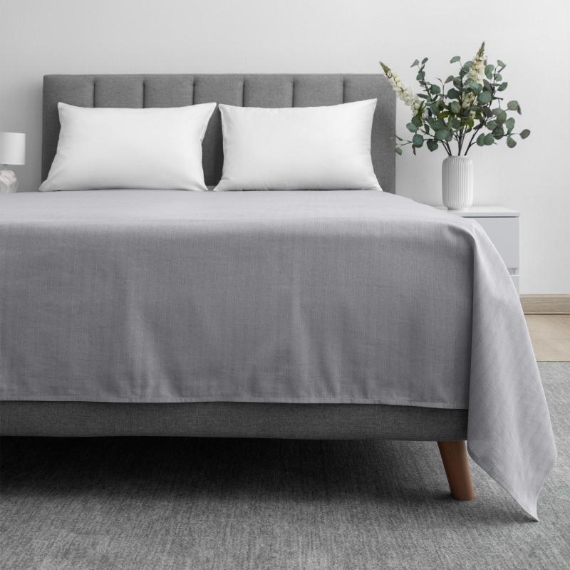 Пододеяльник 1,5сп 148х215 см, страйп-дизайн, 105г/м2, Gray Cloud 782070