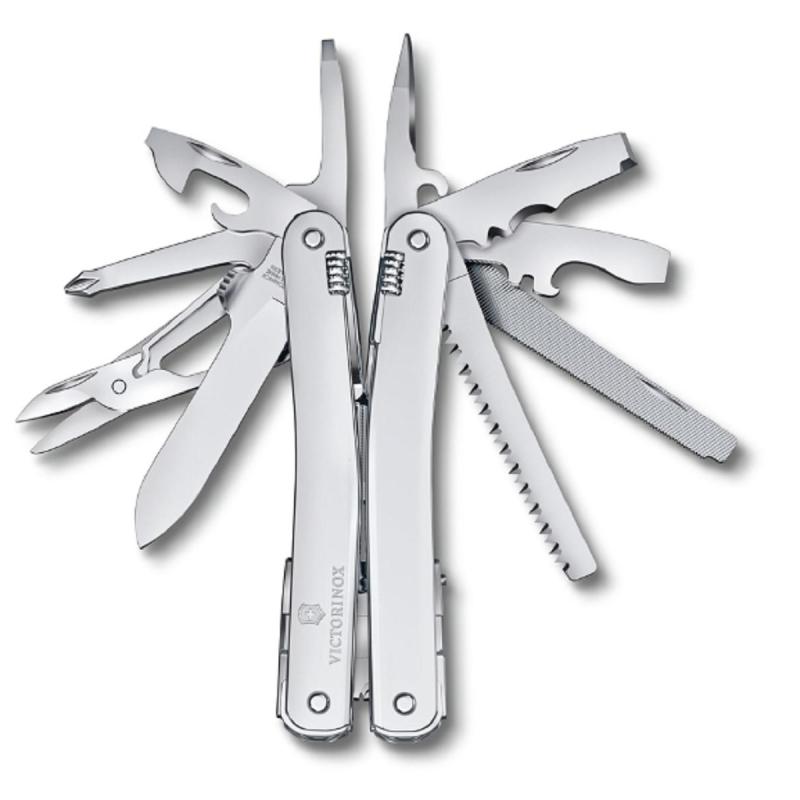 Мультитул VICTORINOX SwissTool Spirit MX,105мм,24фун,серебр,чехле 3.0224.MN