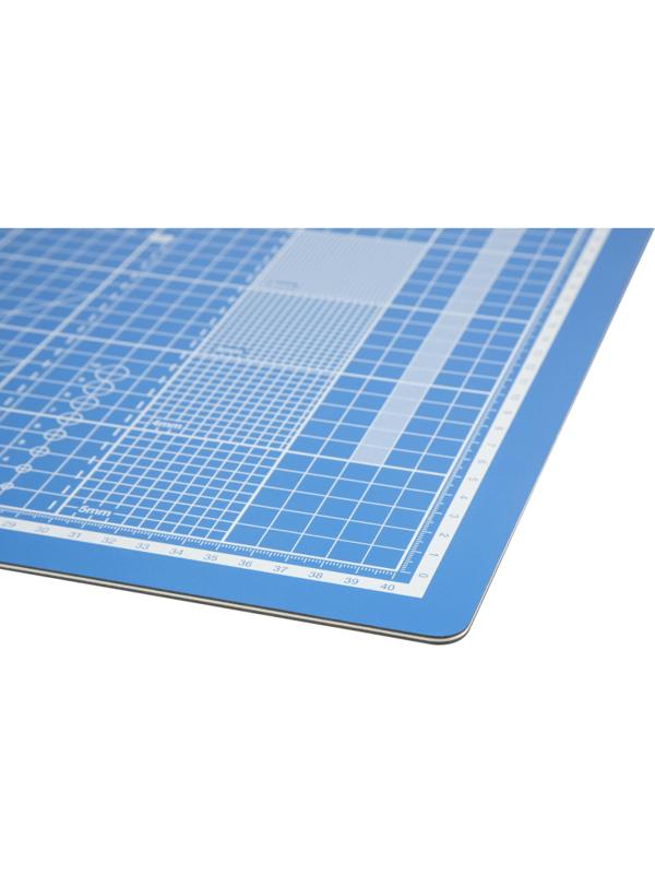 Коврик для резки TOPFORT 5ти-слойный А3 (45х30см),2х-сторонний,синий