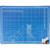 Коврик для резки TOPFORT 5ти-слойный А2 (60х45см),2х-сторонний,синий