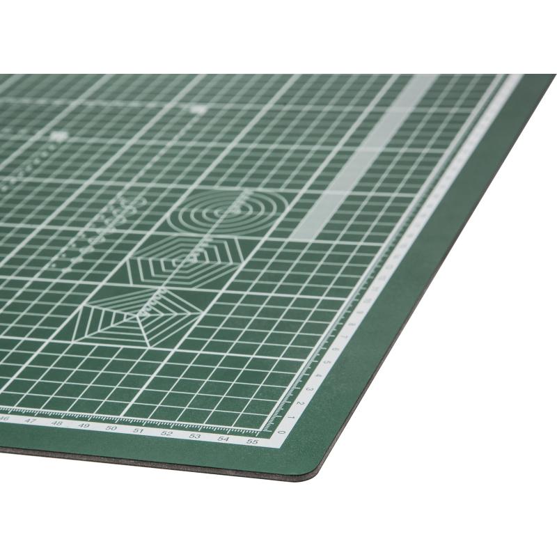 Коврик для резки TOPFORT 3х-слойный А2 (60х45см),2х-сторонний,зеленый