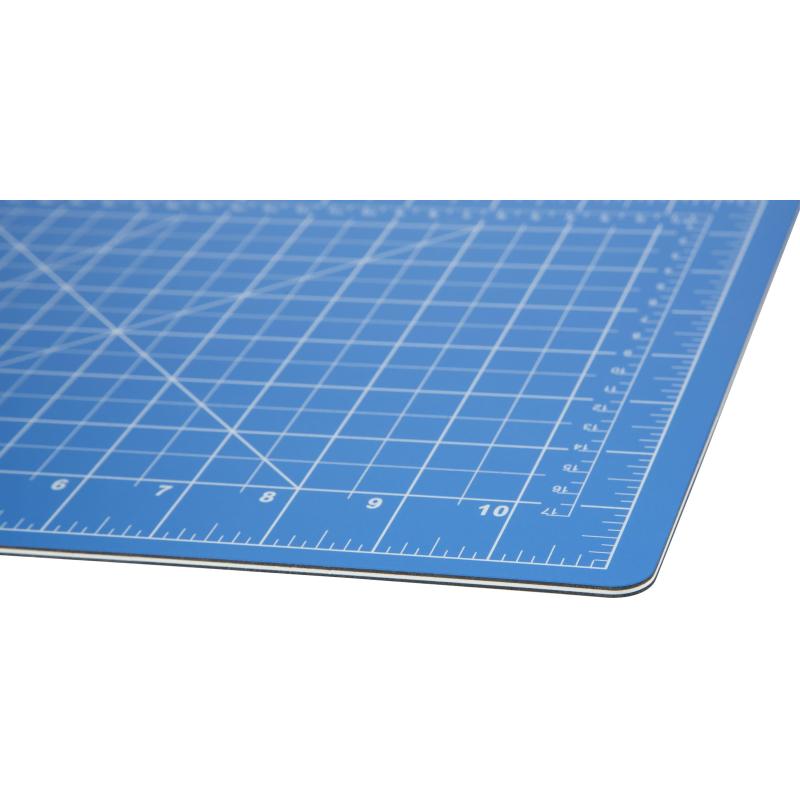 Коврик для резки TOPFORT 5ти-слойный А4 (30х22см),2х-сторонний,синий