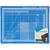 Коврик для резки TOPFORT 5ти-слойный А4 (30х22см),2х-сторонний,синий