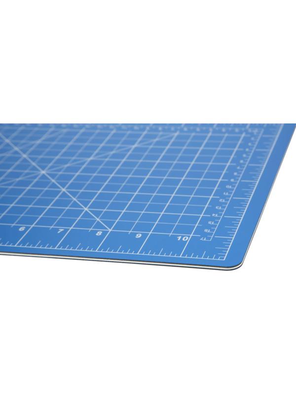 Коврик для резки TOPFORT 5ти-слойный А4 (30х22см),2х-сторонний,синий